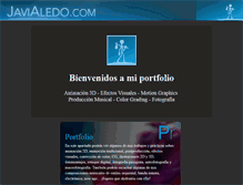 Tablet Screenshot of javialedo.com